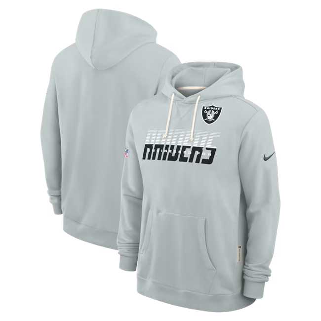 Men's Las Vegas Raiders Silver Sideline Standard Issue Top Prospect Dri-FIT Hoodie,We sell and wholesale Men's Las Vegas Raiders Silver Sideline Standard Issue Top Prospect Dri-FIT Hoodie on line form chian!