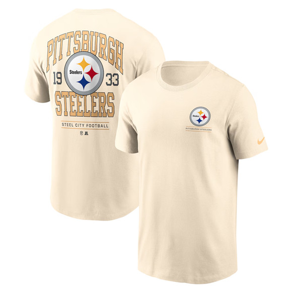 Men's Pittsburgh Steelers Natural Freestyle Essential T-Shirt,We sell and wholesale Men's Pittsburgh Steelers Natural Freestyle Essential T-Shirt on line form chian!