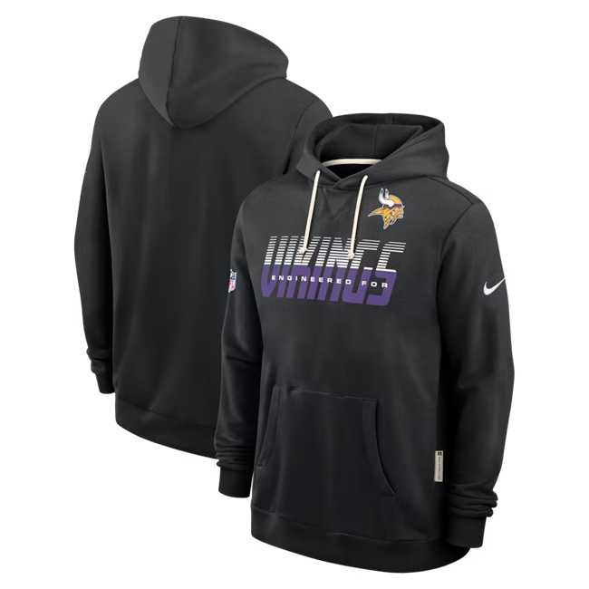 Men's Minnesota Vikings Black Sideline Standard Issue Top Prospect Dri-FIT Hoodie,We sell and wholesale Men's Minnesota Vikings Black Sideline Standard Issue Top Prospect Dri-FIT Hoodie on line form chian!