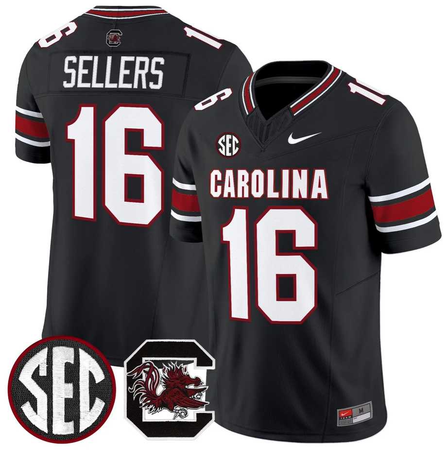 Men's South Carolina Fighting Gamecocks #16 LaNorris Sellers Black 2026 F.U.S.E. Stitched Nike Jersey Dzhi,We sell and wholesale Men's South Carolina Fighting Gamecocks #16 LaNorris Sellers Black 2026 F.U.S.E. Stitched Nike Jersey Dzhi on line form chian!