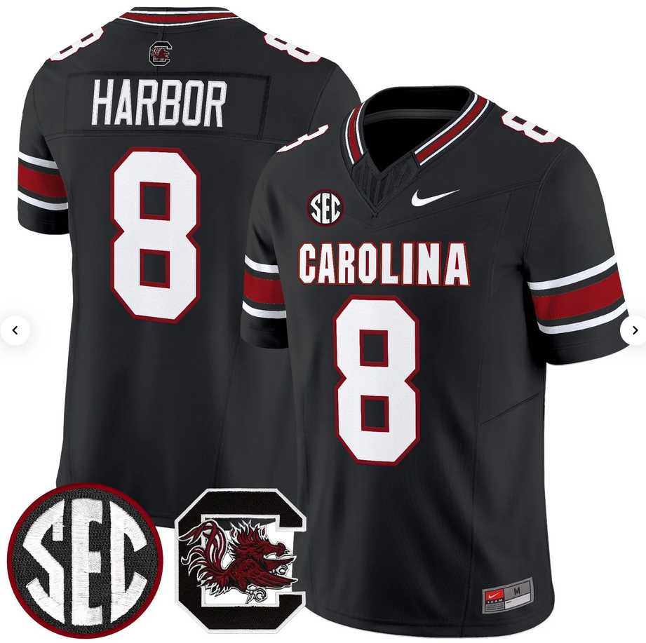 Men's South Carolina Fighting Gamecocks #8 Nyck Harbor Black 2026 F.U.S.E. Stitched Nike Jersey Dzhi,We sell and wholesale Men's South Carolina Fighting Gamecocks #8 Nyck Harbor Black 2026 F.U.S.E. Stitched Nike Jersey Dzhi on line form chian!