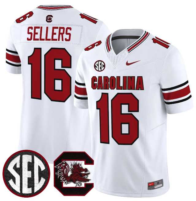 Men's South Carolina Fighting Gamecocks #16 LaNorris Sellers White 2026 F.U.S.E. Stitched Nike Jersey Dzhi,We sell and wholesale Men's South Carolina Fighting Gamecocks #16 LaNorris Sellers White 2026 F.U.S.E. Stitched Nike Jersey Dzhi on line form chian!