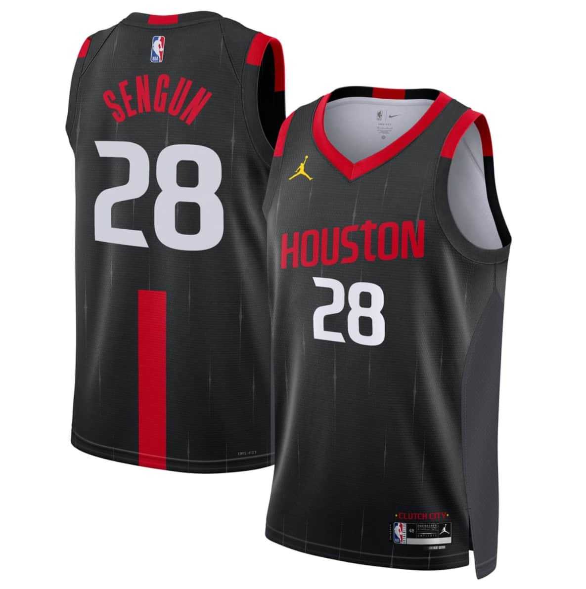 Men's Houston Rockets #28 Alperen Sengun Black 2026-27 Statement Swingman Stitched Jersey Dzhi,We sell and wholesale Men's Houston Rockets #28 Alperen Sengun Black 2026-27 Statement Swingman Stitched Jersey Dzhi on line form chian!