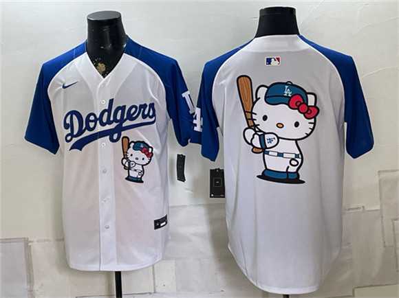 Men's Los Angeles Dodgers Hello Kitty White Royal Vapor Limited Stitched Jersey,We sell and wholesale Men's Los Angeles Dodgers Hello Kitty White Royal Vapor Limited Stitched Jersey on line form chian!