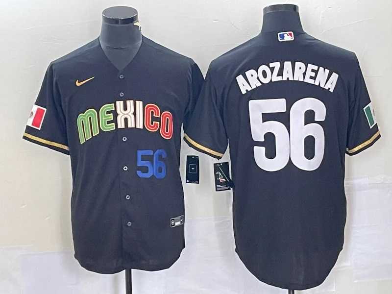 Men's Mexico #56 Randy Arozarena Black Stitched Jersey Dzhi,We sell and wholesale Men's Mexico #56 Randy Arozarena Black Stitched Jersey Dzhi on line form chian!