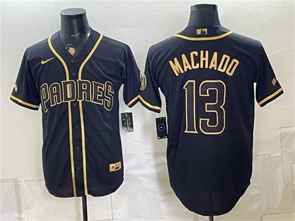 Men's San Diego Padres #13 Manny Machado Black Gold With Patch Stitched Jersey Dzhi,We sell and wholesale Men's San Diego Padres #13 Manny Machado Black Gold With Patch Stitched Jersey Dzhi on line form chian!