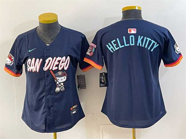 Youth San Diego Padres X Hello Kitty Obsidian 2026 City Connect Stadium Stitched Jersey,We sell and wholesale Youth San Diego Padres X Hello Kitty Obsidian 2026 City Connect Stadium Stitched Jersey on line form chian!