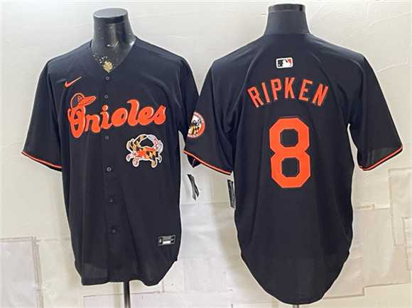 Men's Baltimore Orioles #8 Cal Ripken Jr. Black With Patch Vapor Premier Limited Stitched Jersey,We sell and wholesale Men's Baltimore Orioles #8 Cal Ripken Jr. Black With Patch Vapor Premier Limited Stitched Jersey on line form chian!