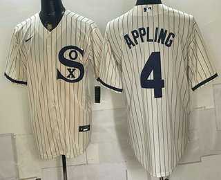Men's Chicago White Sox #4 Luke Appling Cream Player Name 2021 Field of Dreams Authentic Jersey,We sell and wholesale Men's Chicago White Sox #4 Luke Appling Cream Player Name 2021 Field of Dreams Authentic Jersey on line form chian!