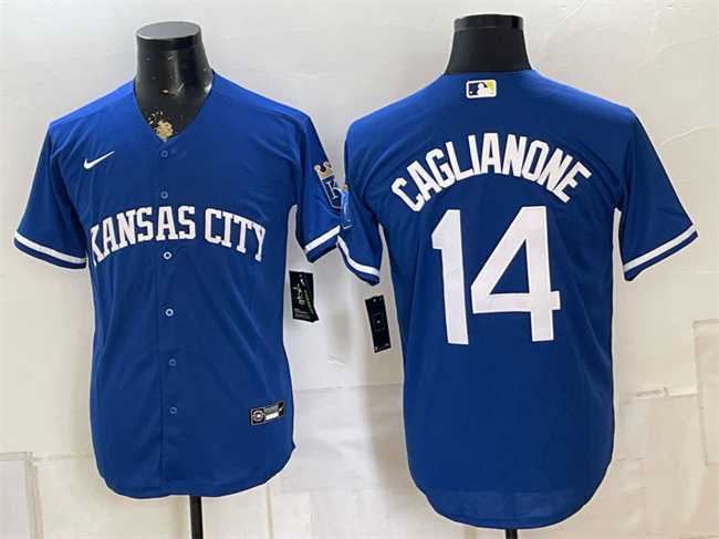 Men's Kansas City Royals #14 Jac Caglianone Royal Cool Base Stitched Jersey,We sell and wholesale Men's Kansas City Royals #14 Jac Caglianone Royal Cool Base Stitched Jersey on line form chian!
