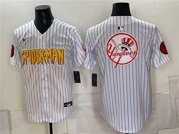 Mens New York Yankees X Spider-Man Team Big Logo White Limited Stitched Baseball Jersey,We sell and wholesale Mens New York Yankees X Spider-Man Team Big Logo White Limited Stitched Baseball Jersey on line form chian!
