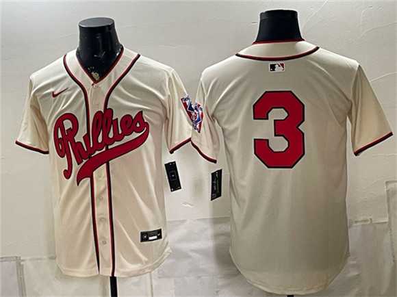 Men's Philadelphia Phillies #3 Bryce Harper Cream 2026 Field of Dreams Stadium Stitched Jersey,We sell and wholesale Men's Philadelphia Phillies #3 Bryce Harper Cream 2026 Field of Dreams Stadium Stitched Jersey on line form chian!