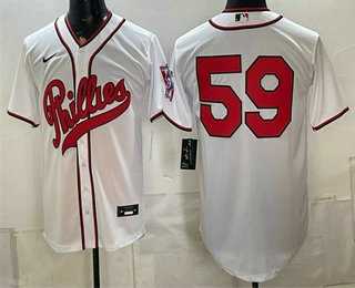 Men's Philadelphia Phillies #59 Jhoan Duran White 2026 Field of Dreams Stadium Stitched Jersey,We sell and wholesale Men's Philadelphia Phillies #59 Jhoan Duran White 2026 Field of Dreams Stadium Stitched Jersey on line form chian!