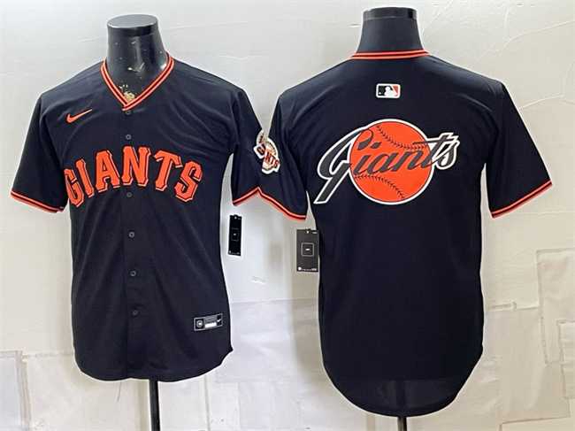 Men's San Francisco Giants Team Big Logo Black Limited Stitched Baseball Jersey,We sell and wholesale Men's San Francisco Giants Team Big Logo Black Limited Stitched Baseball Jersey on line form chian!