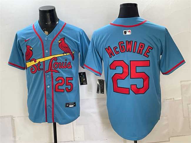 Men's St. Louis Cardinals #25 Mark McGwire Blue Alternate Limited Stitched Jersey,We sell and wholesale Men's St. Louis Cardinals #25 Mark McGwire Blue Alternate Limited Stitched Jersey on line form chian!