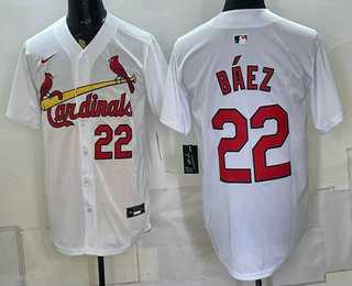 Men's St Louis Cardinals #22 Joshua Baez White Cool Base Stitched Jersey,We sell and wholesale Men's St Louis Cardinals #22 Joshua Baez White Cool Base Stitched Jersey on line form chian!