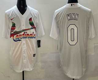 Men's St Louis Cardinals #0 Masyn Winn White Mexico Cool Base Stitched Jersey,We sell and wholesale Men's St Louis Cardinals #0 Masyn Winn White Mexico Cool Base Stitched Jersey on line form chian!