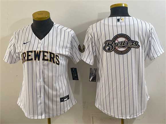 Women's Milwaukee Brewers Team Big Logo White Cool Base Stitched Jersey(Run Small),We sell and wholesale Women's Milwaukee Brewers Team Big Logo White Cool Base Stitched Jersey(Run Small) on line form chian!
