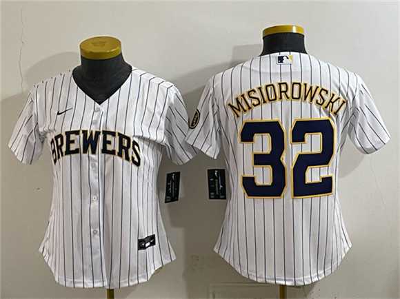 Youth Milwaukee Brewers #32 Jacob Misiorowski White Cool Base Stitched Jerseys,We sell and wholesale Youth Milwaukee Brewers #32 Jacob Misiorowski White Cool Base Stitched Jerseys on line form chian!