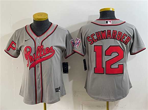 Youth Philadelphia Phillies #12 Kyle Schwarber Gray 2026 Field of Dreams Stadium Stitched Jersey,We sell and wholesale Youth Philadelphia Phillies #12 Kyle Schwarber Gray 2026 Field of Dreams Stadium Stitched Jersey on line form chian!