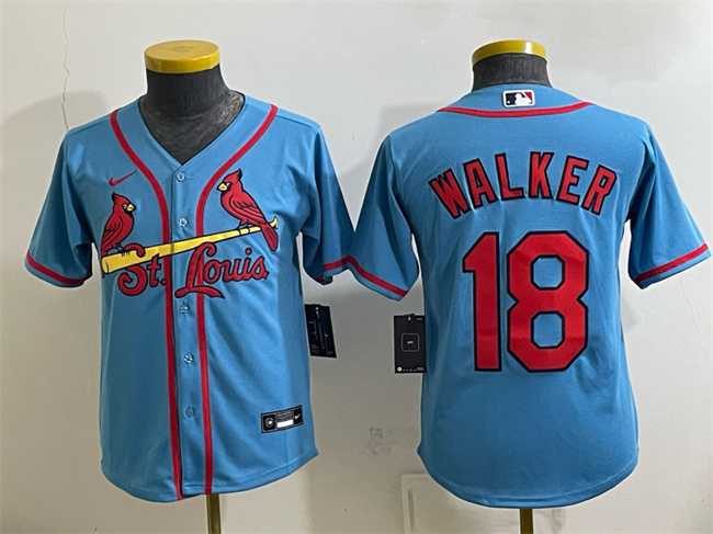Youth St. Louis Cardinals #18 Jordan Walker Blue Cool Base Stitched Jersey,We sell and wholesale Youth St. Louis Cardinals #18 Jordan Walker Blue Cool Base Stitched Jersey on line form chian!