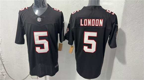 Men's Atlanta Falcons #5 Drake London Black F.U.S.E. Vapor Untouchable Limited Stitched Jersey,We sell and wholesale Men's Atlanta Falcons #5 Drake London Black F.U.S.E. Vapor Untouchable Limited Stitched Jersey on line form chian!