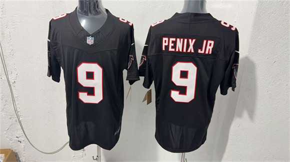 Men's Atlanta Falcons #9 Michael Penix Jr. Black F.U.S.E. Vapor Untouchable Limited Stitched Jersey,We sell and wholesale Men's Atlanta Falcons #9 Michael Penix Jr. Black F.U.S.E. Vapor Untouchable Limited Stitched Jersey on line form chian!