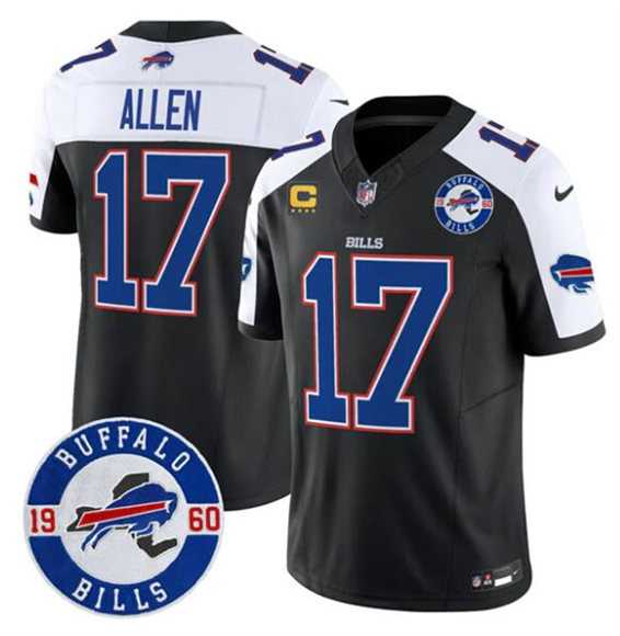 Men's Buffalo Bills #17 Josh Allen Black Alternate F.U.S.E. 4-Star C With Est. 1960 Patch Vapor Untouchable Limited Stitched Jersey Dzhi,We sell and wholesale Men's Buffalo Bills #17 Josh Allen Black Alternate F.U.S.E. 4-Star C With Est. 1960 Patch Vapor Untouchable Limited Stitched Jersey Dzhi on line form chian!