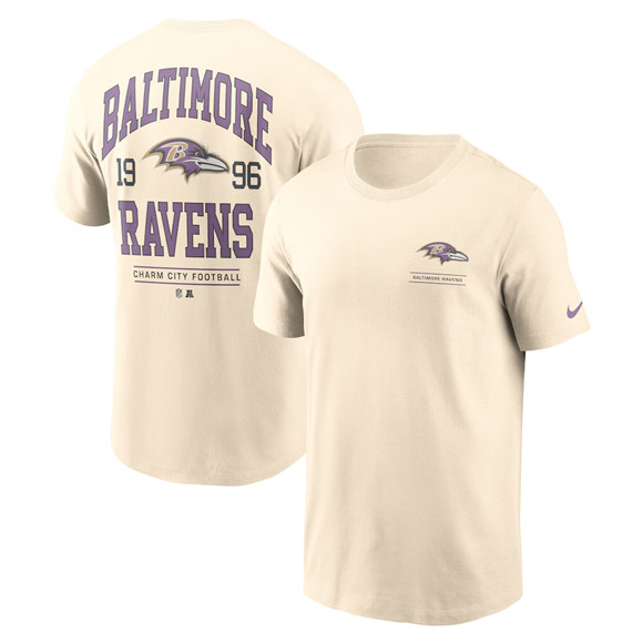 Men's Baltimore Ravens Natural Freestyle Essential T-Shirt,We sell and wholesale Men's Baltimore Ravens Natural Freestyle Essential T-Shirt on line form chian!