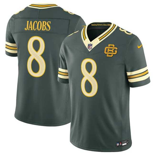 Men's Green Bay Packers #8 Josh Jacobs Dark Green 2026 F.U.S.E. Rivalries Collection Limited Stitched Jersey Dzhi,We sell and wholesale Men's Green Bay Packers #8 Josh Jacobs Dark Green 2026 F.U.S.E. Rivalries Collection Limited Stitched Jersey Dzhi on line form chian!