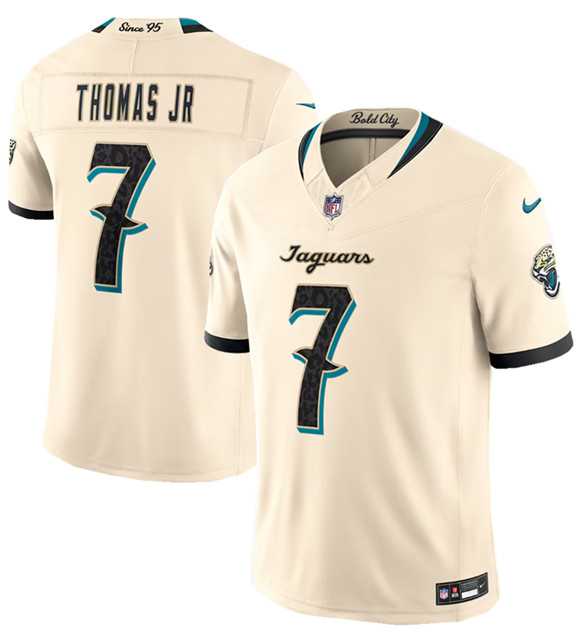 Men's Jacksonville Jaguars #7 Brian Thomas Jr. Cream 2026 F.U.S.E. Rivalries Collection Limited Stitched Jersey Dzhi,We sell and wholesale Men's Jacksonville Jaguars #7 Brian Thomas Jr. Cream 2026 F.U.S.E. Rivalries Collection Limited Stitched Jersey Dzhi on line form chian!