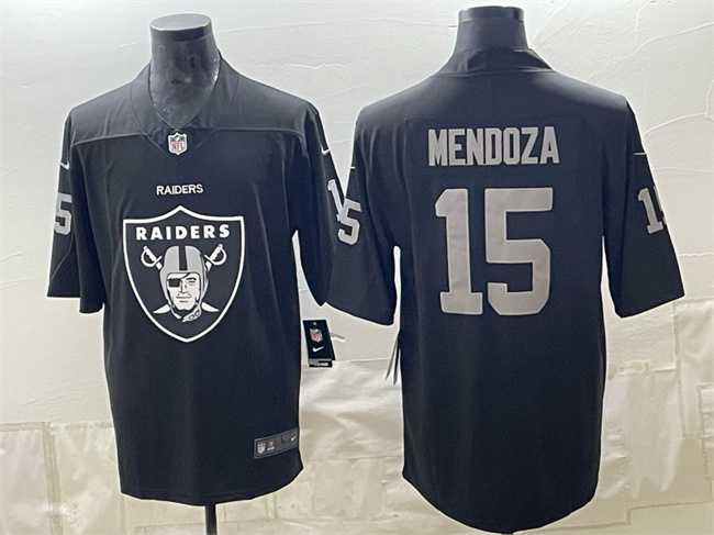 Men's Las Vegas Raiders #15 Fernando Mendoza Black Team Big Logo Vapor Untouchable Limited Stitched Jersey Dzhi,We sell and wholesale Men's Las Vegas Raiders #15 Fernando Mendoza Black Team Big Logo Vapor Untouchable Limited Stitched Jersey Dzhi on line form chian!