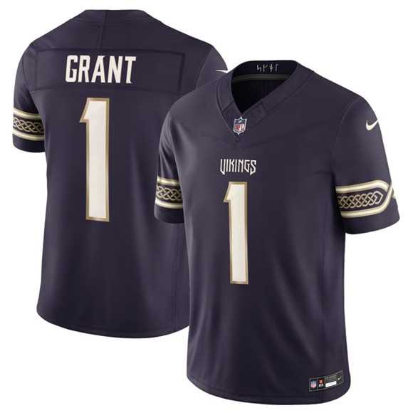 Men's Minnesota Vikings #1 Bud Grant Deep Purple 2026 F.U.S.E. Rivalries Collection Limited Stitched Jersey Dzhi,We sell and wholesale Men's Minnesota Vikings #1 Bud Grant Deep Purple 2026 F.U.S.E. Rivalries Collection Limited Stitched Jersey Dzhi on line form chian!