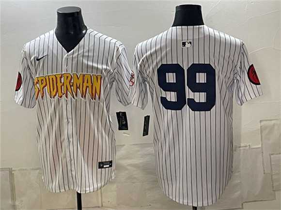 Men's New York Yankees X Spider-Man #99 Aaron Judge White Limited Stitched Jersey Dzhi,We sell and wholesale Men's New York Yankees X Spider-Man #99 Aaron Judge White Limited Stitched Jersey Dzhi on line form chian!