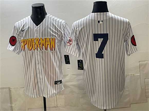 Men's New York Yankees X Spider-Man #7 Mickey Mantle White Limited Stitched Jersey Dzhi,We sell and wholesale Men's New York Yankees X Spider-Man #7 Mickey Mantle White Limited Stitched Jersey Dzhi on line form chian!