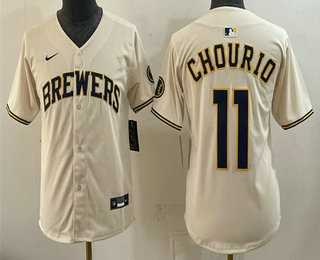 Youth Milwaukee Brewers #11 Jackson Chourio Cream Limited Stitched Jersey,We sell and wholesale Youth Milwaukee Brewers #11 Jackson Chourio Cream Limited Stitched Jersey on line form chian!