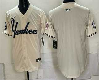 Men's New York Yankees Blank Cream Limited Stitched Jersey,We sell and wholesale Men's New York Yankees Blank Cream Limited Stitched Jersey on line form chian!
