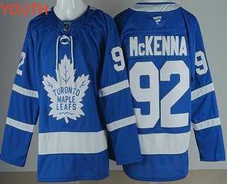 Youth Toronto Maple Leafs #92 Gavin McKenna Blue Stitched Jersey,We sell and wholesale Youth Toronto Maple Leafs #92 Gavin McKenna Blue Stitched Jersey on line form chian!