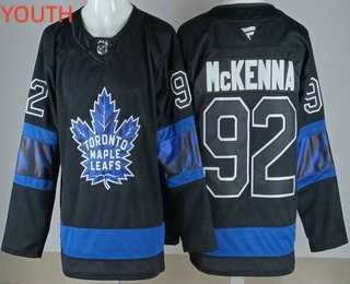 Youth Toronto Maple Leafs #92 Gavin McKenna Black Alternate Stitched Jersey,We sell and wholesale Youth Toronto Maple Leafs #92 Gavin McKenna Black Alternate Stitched Jersey on line form chian!
