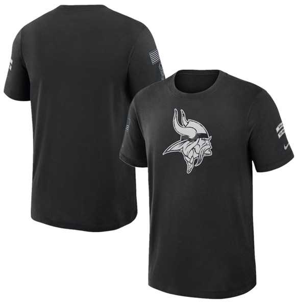 Men's Minnesota Vikings Black 2026 Salute to Service Slub T-Shirt,We sell and wholesale Men's Minnesota Vikings Black 2026 Salute to Service Slub T-Shirt on line form chian!