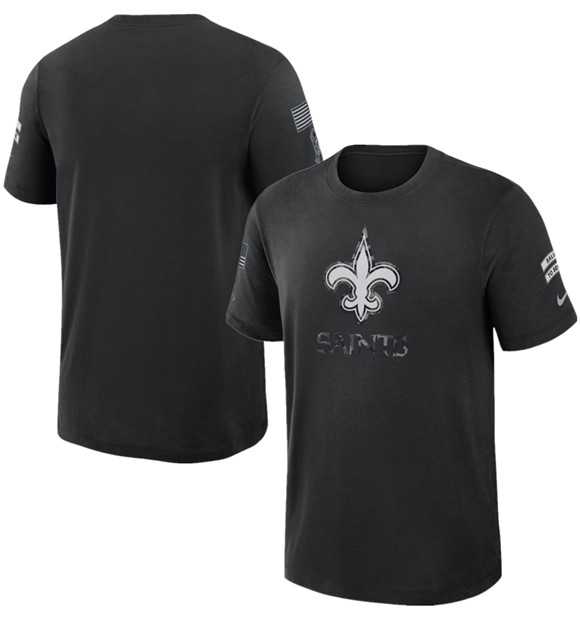 Men's New Orleans Saints Black 2026 Salute to Service Slub T-Shirt,We sell and wholesale Men's New Orleans Saints Black 2026 Salute to Service Slub T-Shirt on line form chian!