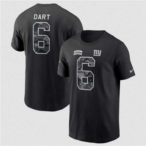 Men's New York Giants #6 Jaxson Dart Black 2026 Salute to Service Name & Number T-Shirt,We sell and wholesale Men's New York Giants #6 Jaxson Dart Black 2026 Salute to Service Name & Number T-Shirt on line form chian!