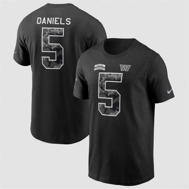 Men's Washington Commanders #5 Jayden Daniels Nike Black 2026 Salute to Service Name & Number T-Shirt,We sell and wholesale Men's Washington Commanders #5 Jayden Daniels Nike Black 2026 Salute to Service Name & Number T-Shirt on line form chian!