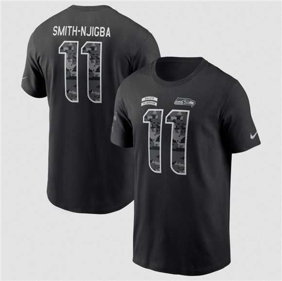 Men's Seattle Seahawks #11 Jaxon Smith-Njigba Black 2026 Salute to Service Name & Number T-Shirt,We sell and wholesale Men's Seattle Seahawks #11 Jaxon Smith-Njigba Black 2026 Salute to Service Name & Number T-Shirt on line form chian!