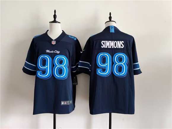 Men's Tennessee Titans #98 Jeffery Simmons Navy 2026 'Music City' Rivalries Collection Limited Stitched Jersey,We sell and wholesale Men's Tennessee Titans #98 Jeffery Simmons Navy 2026 'Music City' Rivalries Collection Limited Stitched Jersey on line form chian!
