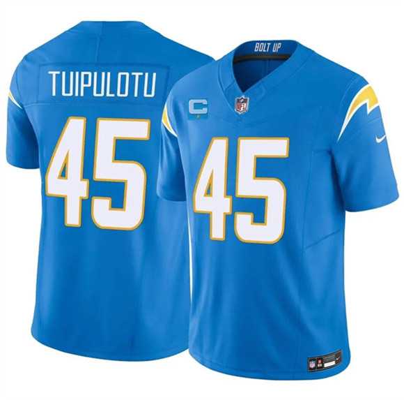 Men's Los Angeles Chargers #45 Tuli Tuipulotu Blue 2026 F.U.S.E. 1-Star C Patch Vapor Limited Stitched Jersey Dzhi,We sell and wholesale Men's Los Angeles Chargers #45 Tuli Tuipulotu Blue 2026 F.U.S.E. 1-Star C Patch Vapor Limited Stitched Jersey Dzhi on line form chian!