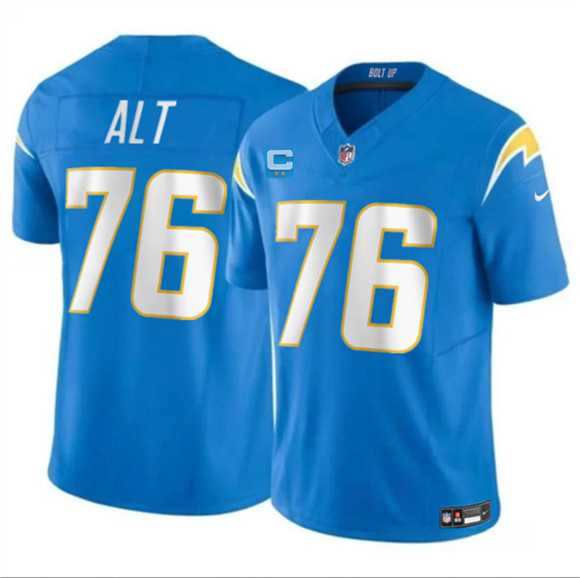Men's Los Angeles Chargers #76 Joe Alt Blue 2026 F.U.S.E. 2-Star C Patch Vapor Limited Stitched Jersey Dzhi,We sell and wholesale Men's Los Angeles Chargers #76 Joe Alt Blue 2026 F.U.S.E. 2-Star C Patch Vapor Limited Stitched Jersey Dzhi on line form chian!