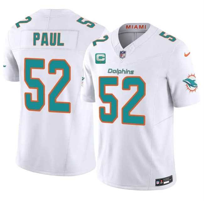 Men's Miami Dolphins #52 Patrick Paul White 2026 F.U.S.E. 1-Star C Patch Vapor Limited Stitched Jersey Dzhi,We sell and wholesale Men's Miami Dolphins #52 Patrick Paul White 2026 F.U.S.E. 1-Star C Patch Vapor Limited Stitched Jersey Dzhi on line form chian!