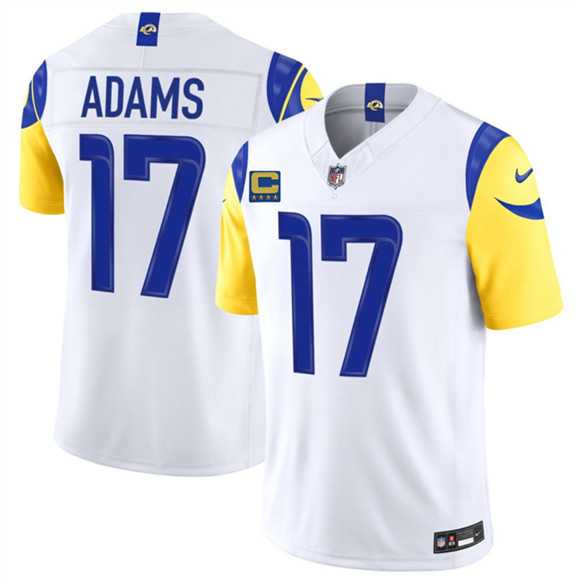 Men's Los Angeles Rams #17 Davante Adams White 2026 F.U.S.E. 4-Star C Patch Vapor Limited Stitched Jersey Dzhi,We sell and wholesale Men's Los Angeles Rams #17 Davante Adams White 2026 F.U.S.E. 4-Star C Patch Vapor Limited Stitched Jersey Dzhi on line form chian!