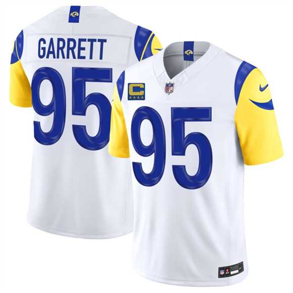 Men's Los Angeles Rams #95 Myles Garrett White 2026 F.U.S.E. 4-Star C Patch Vapor Limited Stitched Jersey Dzhi,We sell and wholesale Men's Los Angeles Rams #95 Myles Garrett White 2026 F.U.S.E. 4-Star C Patch Vapor Limited Stitched Jersey Dzhi on line form chian!